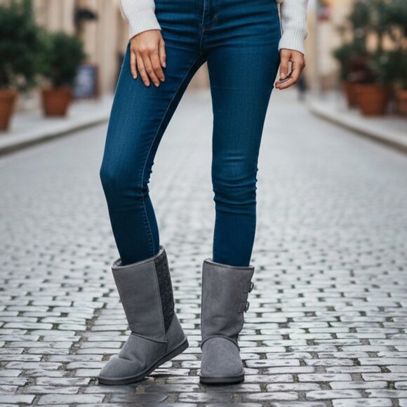 Muk Luks Buckle Boots - Picture 1 of 8